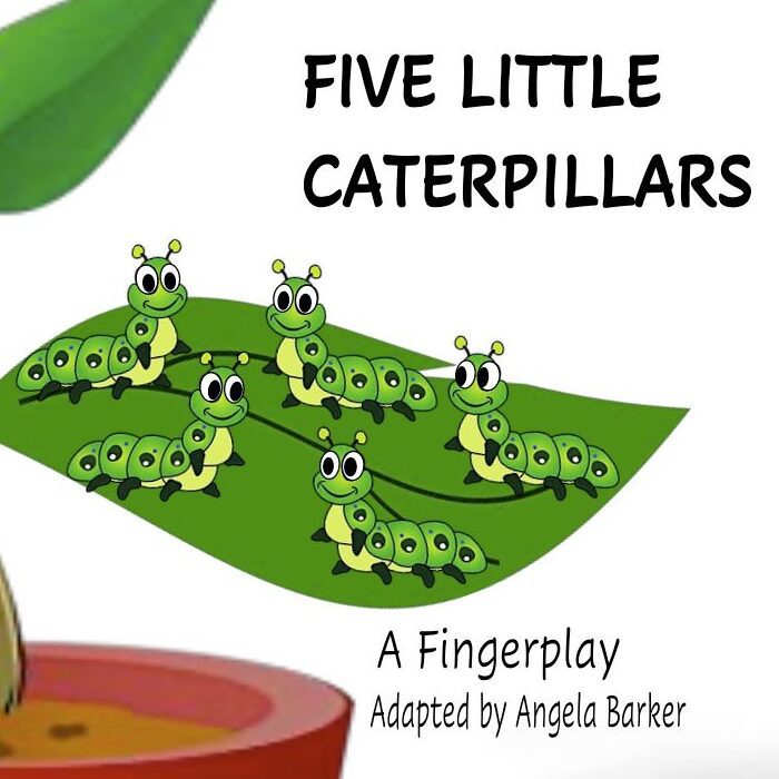 A book cover with a picture of a caterpillar.