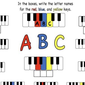 A sheet with the letters of the alphabet on it.
