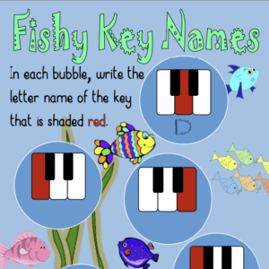 A fish with many keys on it