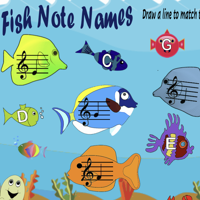 A fish with notes written on it