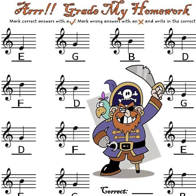 A sheet music with pirate and sword on it.