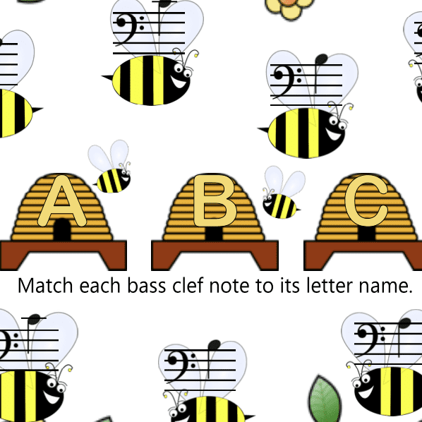 A bee themed match game with bees and honey.