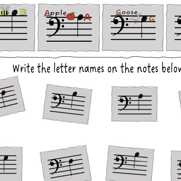 A sheet of paper with music notes written on it.
