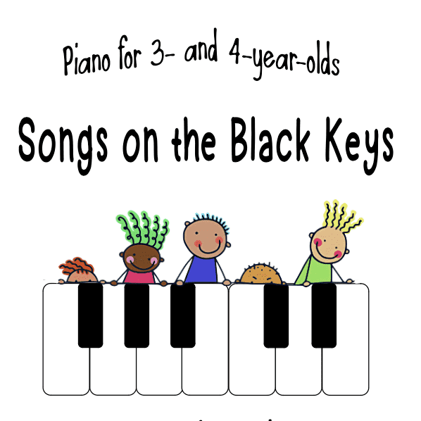 A piano with children playing on it