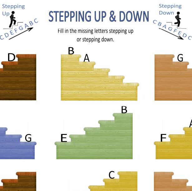 A series of steps that are missing the stairs.