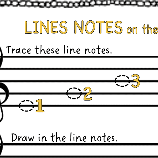 A sheet music with lines on the top of it.