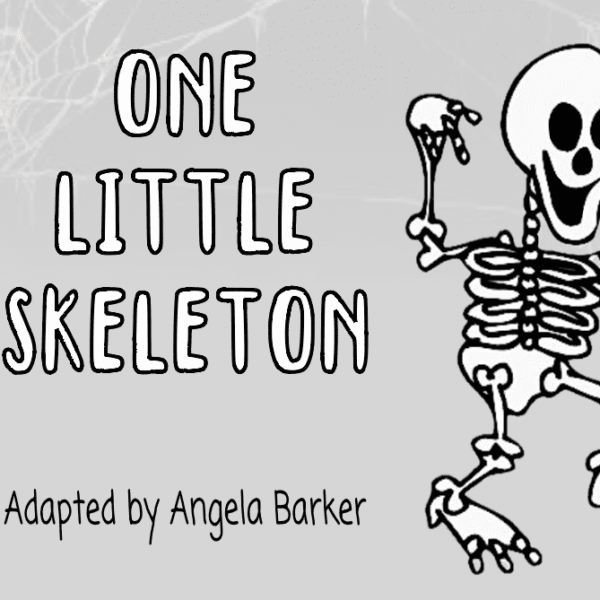 One little skeleton dancing.